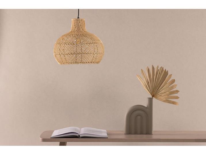 Pendelleuchte „Johannesburg “ – Aus Rattan in Naturoptik - 35x30 cm - Luxusbetten24