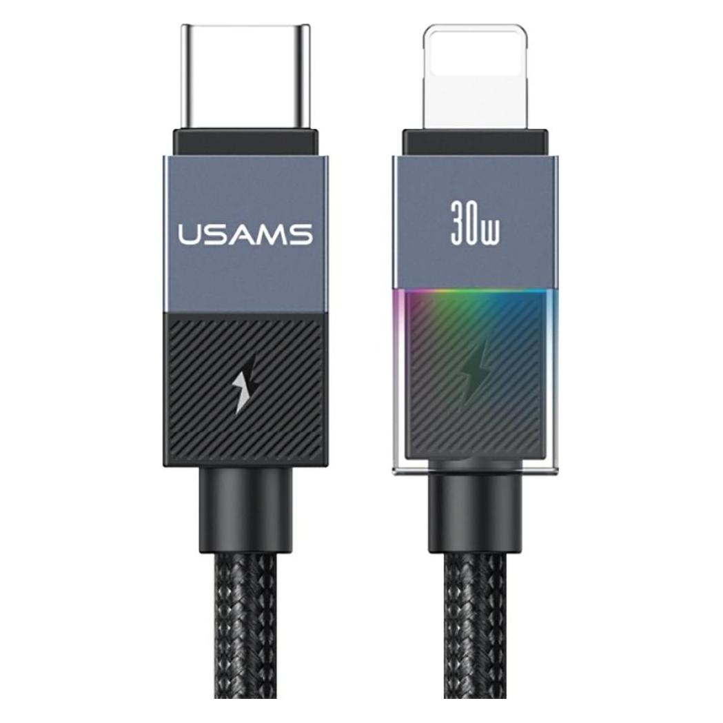 Usams Cable SJ776 PD 30W USB-C/Lightning 1.2m tarnish (1.20 m, USB 2.0, 30 W) (SJ776USB01)