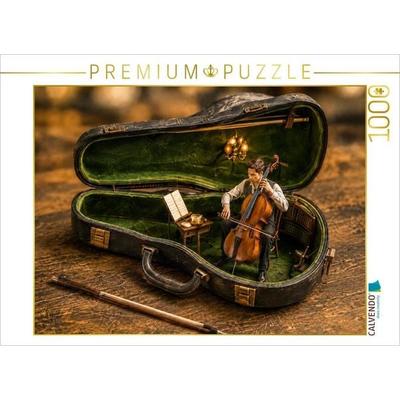 CALVENDO Puzzle Melodie im verborgenen Koffer | 1000 Teile Lege-Größe 64x48cm Foto-Puzzle für glückliche Stunden