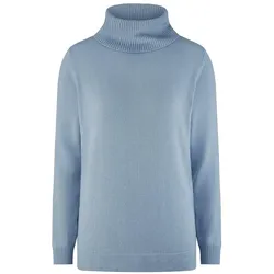 Rollkragen-Pullover Modell Tamara Kaschmir Peter Hahn blau, 46