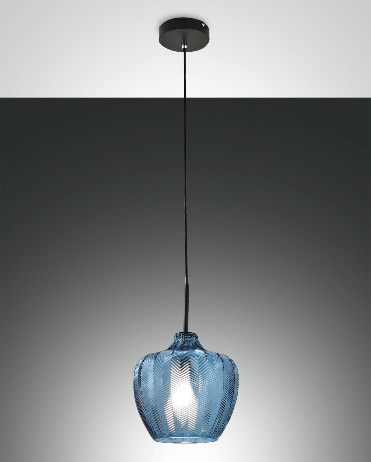 Fabas Luce Pendelleuchte GALLURA Azurblau 3722-40-244 8019282540496