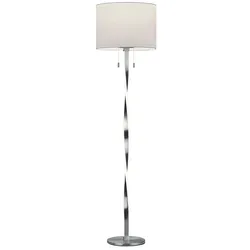 Trio Stehlampe Nandor Alu, Eisen, Stahl & Metall Silber Nickel matt