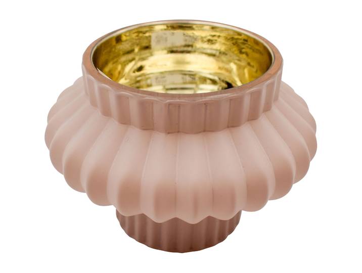 Windlicht Astrid - Farbe: rosa - Material: Glas - 142