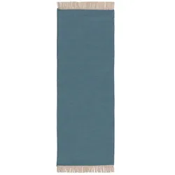 benuta Pop Kurzflor Teppich Liv Hellblau 80x250 cm - Moderner Kurzflor-Teppich für Wohnzimmer