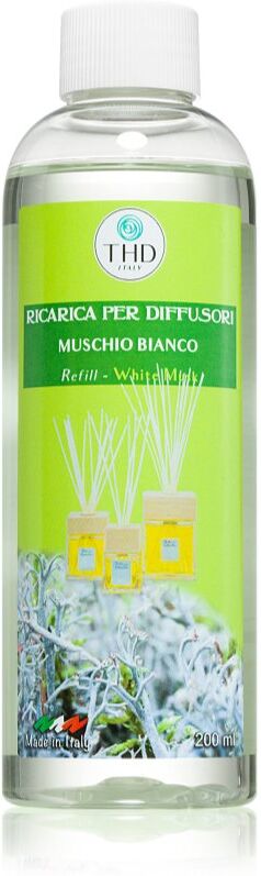 THD Ricarica Muschio Bianco recharge pour diffuseur d'huiles essentielles 200 ml