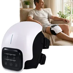 Wellness Akku-Knie-Massagegerät mit Infrarot-Wärme, Kaltlaser & Vibration – Entspannend, wohltuend & kabellos mit modernem LED-Touch-Display
