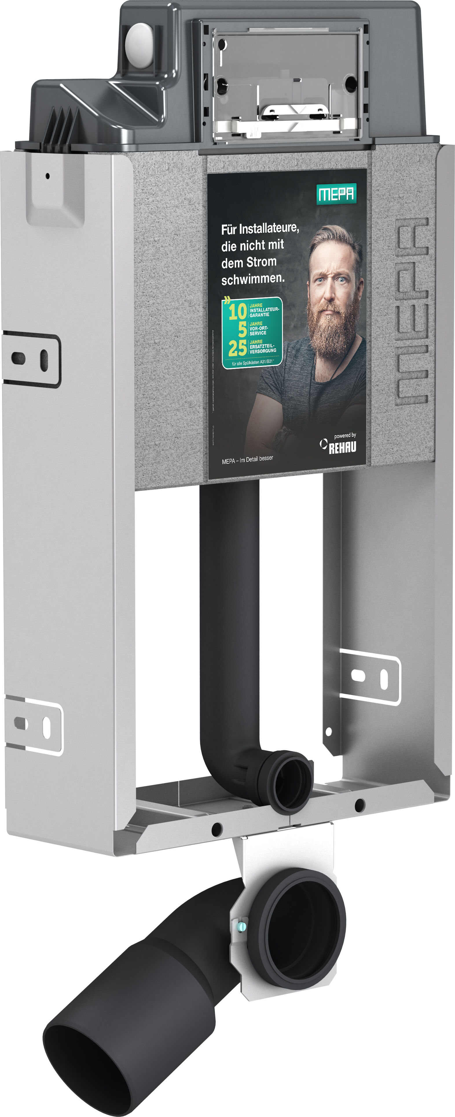 Mepa Unimont WC compact élément 410310 standard, réservoir encastré, Sanicontrol 6 l, type A31