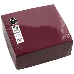 PROnappe Servietten 20,0 x 20,0 cm 2-lagig bordeaux