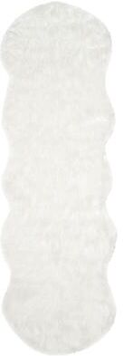 SAFAVIEH Faux Sheep Skin Mellisa Shag Solid Rug