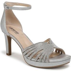 Women's Glamorous Dress Sandal by LifeStride in Silver (Size 7 M)