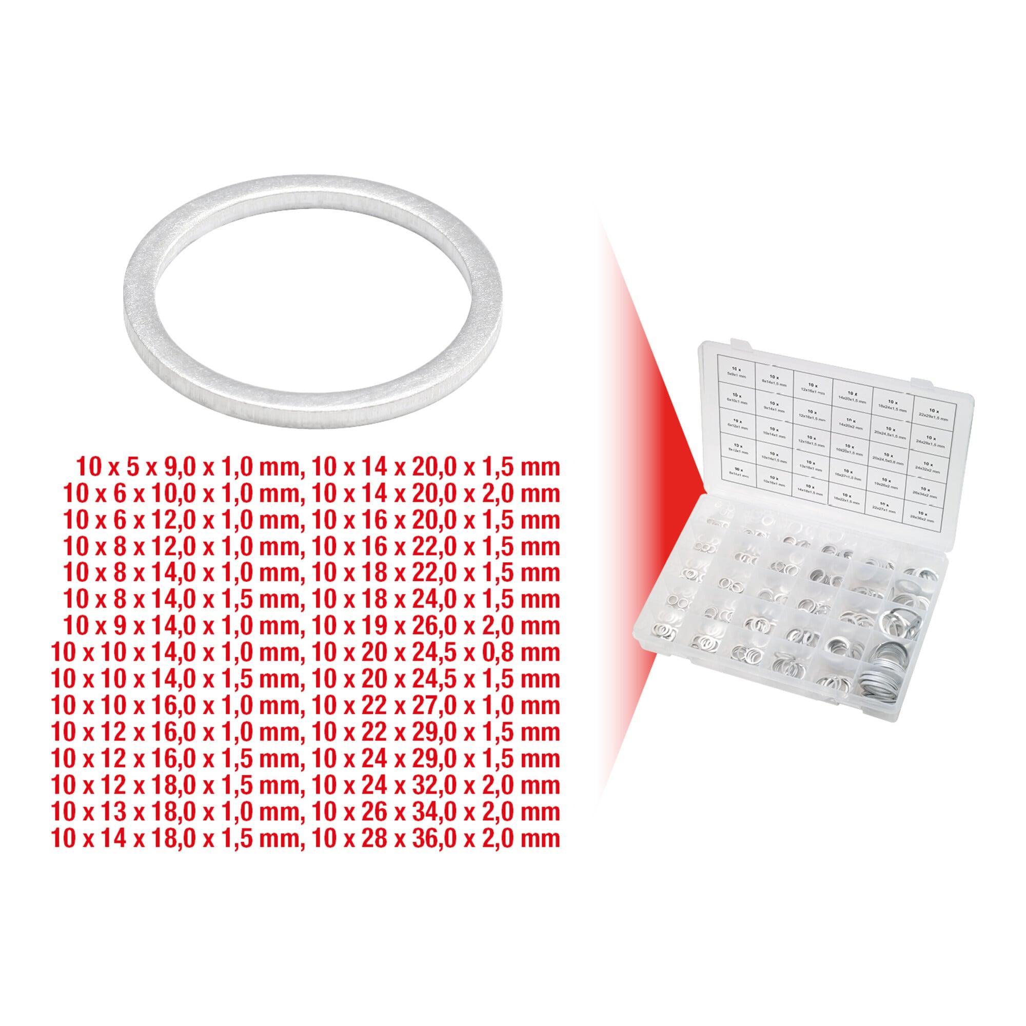 KS Tools Sortiment Alu-Dichtringe, M5-28, 300-teilig (970.0160)