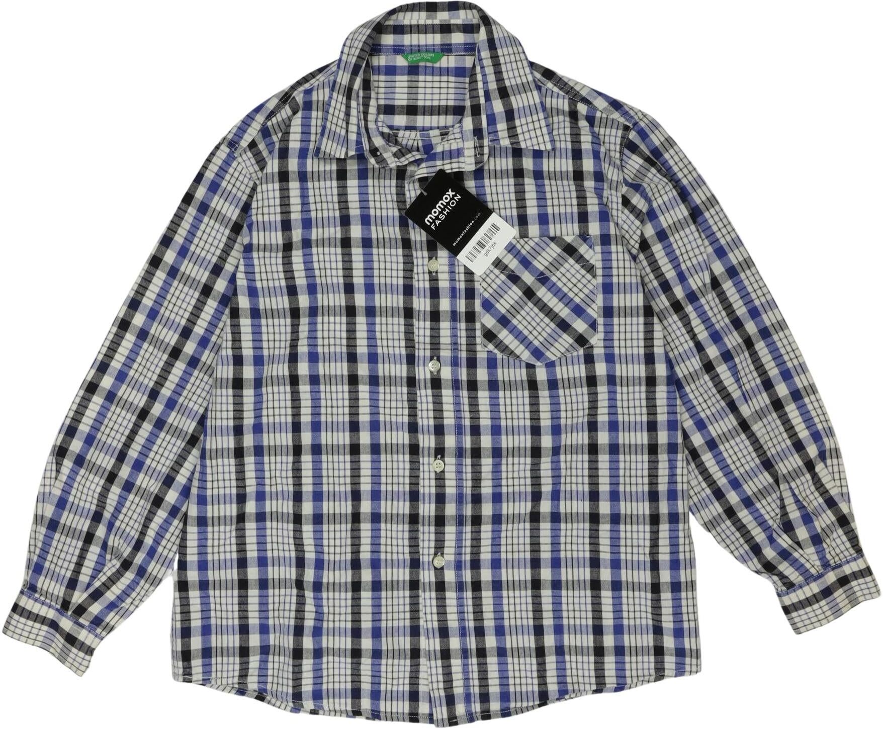 United Colors OF Benetton Jungen Hemd, Mehrfarbig, Gr. L, Baumwolle - Second Hand