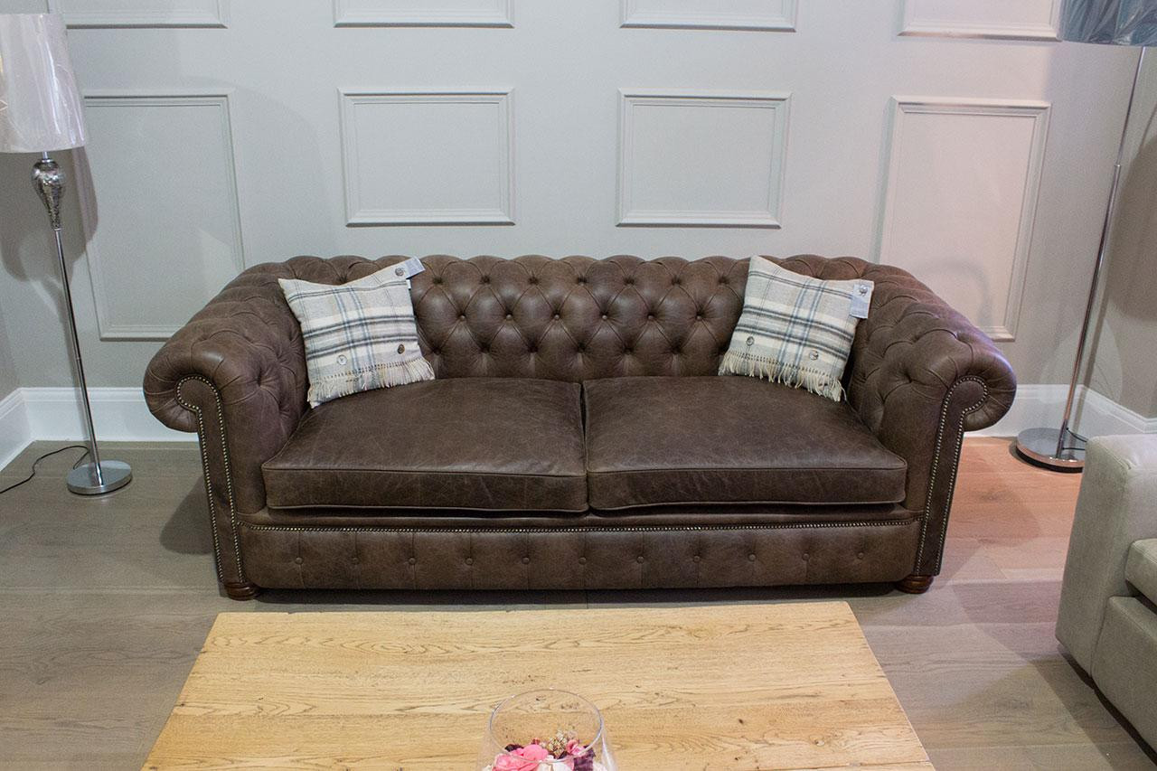Chesterfield 3-zits XXL gepolsterde sofa voor volwassenen
