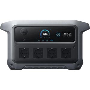 Anker Powerstation SOLIX C2000 Gen 2, App-fähig, 2048 Wh Akkukapazität, 10 Anschlüsse, Ausgangsleistung 2400 W