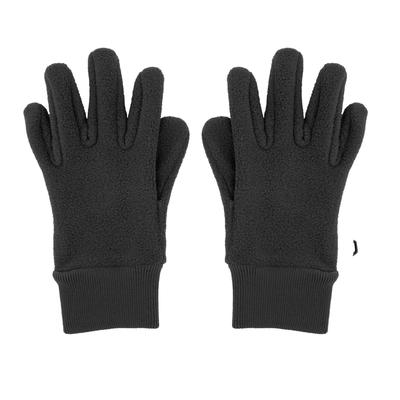 Fleecehandschuhe MAXIMO, Mädchen, Gr. 3, schwarz, Fleece, Kunstfaser, unifarben, Handschuhe, Boucle-Optik, Strickbündchen, basic, weich, für alle Aktivitäten
