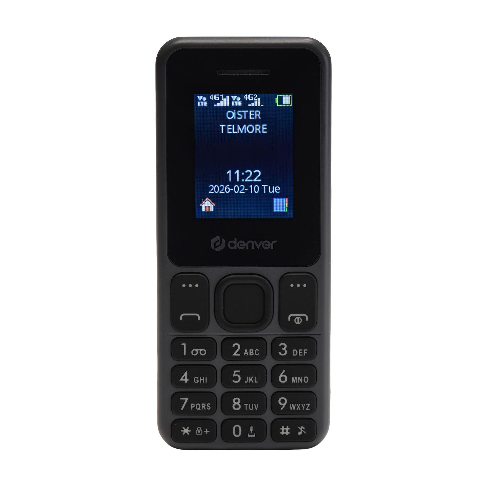 Denver FAS-1880L 4G LTE Mobiltelefon– Dual-Sim, Bluetooth, schwarz