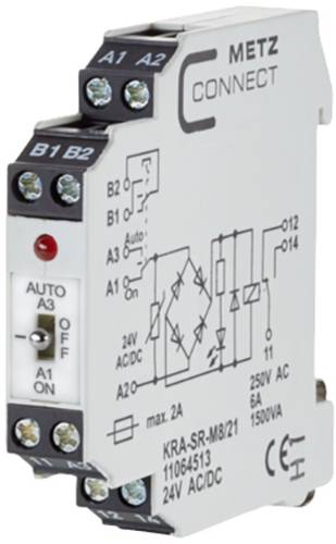 Koppelbaustein 24, 24 V/AC, V/DC (max) 1 Wechsler Metz Connect 11064513 1 St.