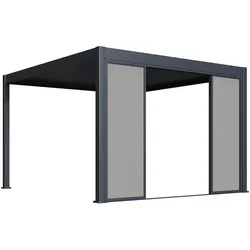 Weide Slim Frame Schiebepaneel Textil anthrazit für Pergolaᅠ3.6 m | für 3.6 m Seite & 7.2 m Seitenhälfte