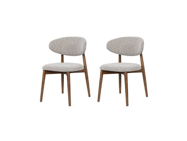 VECHOO Esszimmerstuhl Einfach zu montierender Eschenholzstuhl Wallace, 2er-Set (2 St), Bequemer Polsterstuhl mit ergonomischer Form