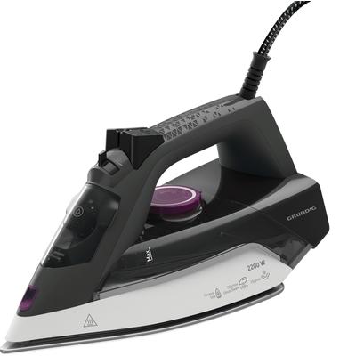 Grundig SI 4850 Dampfbügeleisen Keramik-Bügelsohle 2200 W Grau, Violett, Weiß