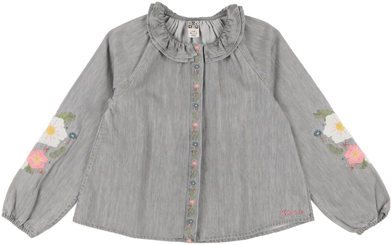 Bon Bon Camisa vaquera Chica Gris 12 Chica