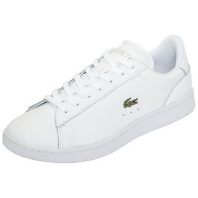 Sneaker LACOSTE "LACOSTE CARNABY", Herren, Gr. 45, weiß (wht, wht), Leder, Schuhe Sneaker