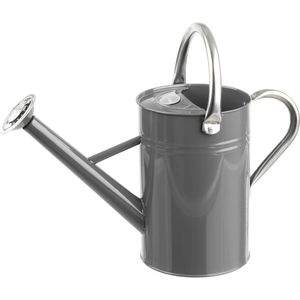 Kent&Stowe Gießkanne 735739, grau, Stahl, mit Brausekopf, 4,5 Liter