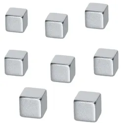 Sigel 8er-Set Neodym Magnete »Cube« B3101 silber, 1x1 cm
