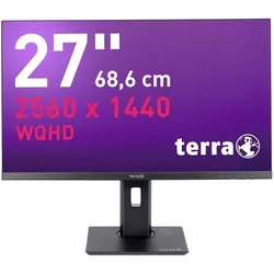 Wortmann TERRA LCD/LED 2772W PV (2560 x 1440 Pixel, 27"), Monitor, Schwarz