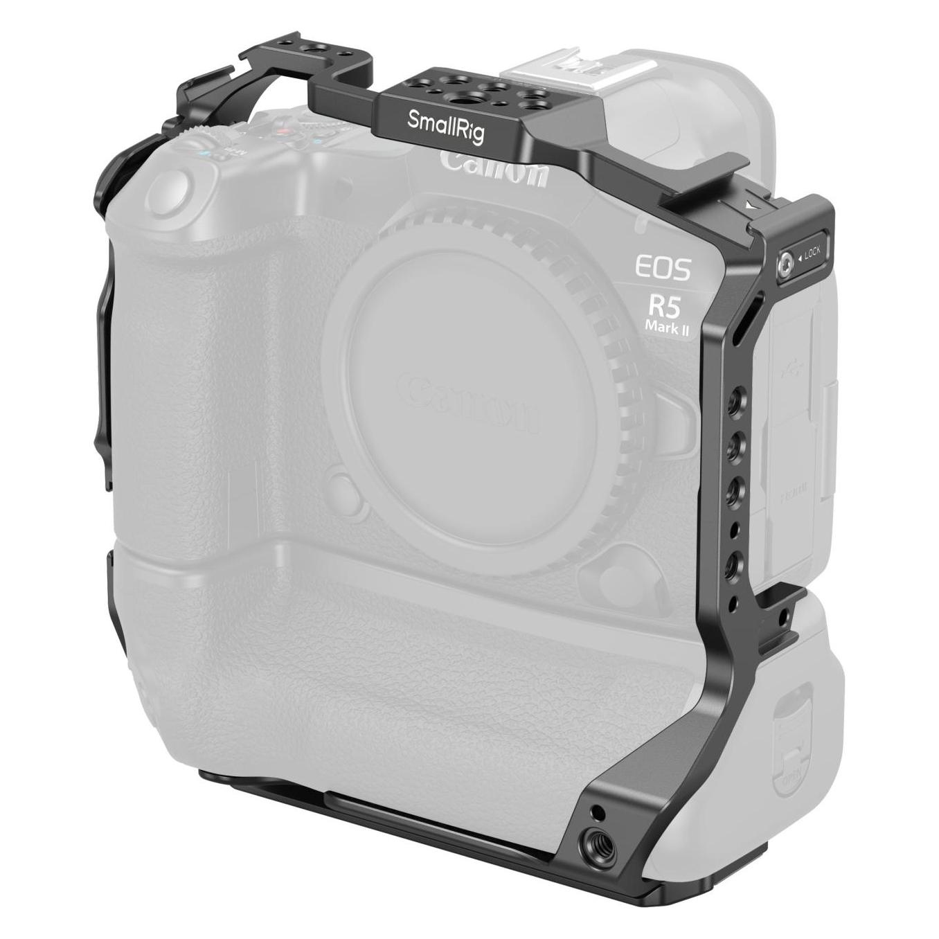 SmallRig 5623 Cage for Canon EOS R5 Mark II with Battery Grip BG-R20 (Cage) (5623)