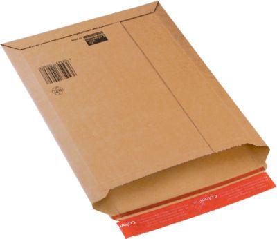 Versandtaschen ColomPac, Wellpappe, haftklebend, 20 Stück, B 250 x H 360 mm, braun