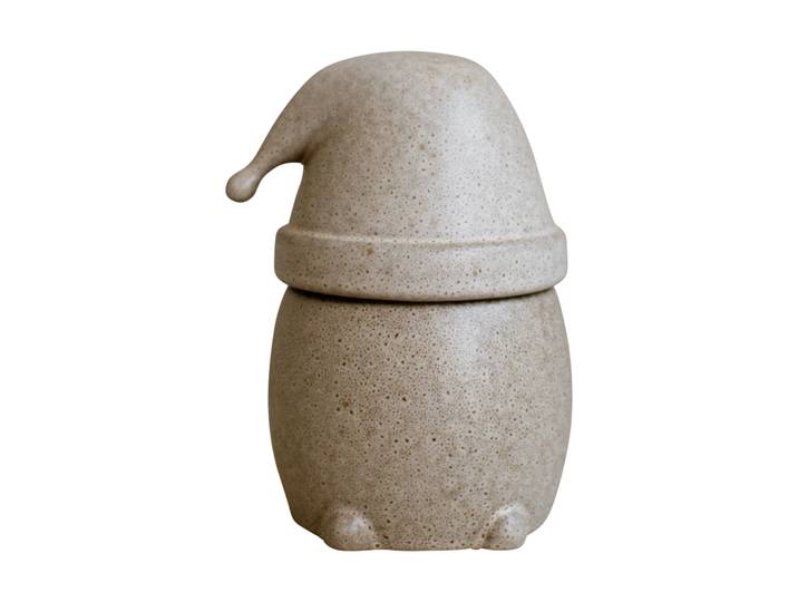 DBKD Bocal avec couvercle Eating Santa grand Beige