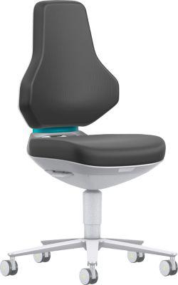 TEXON 2 Reinraum-Arbeitsstuhl Skintec schwarz, ESD- & Reinraum-konform, mit Rollen