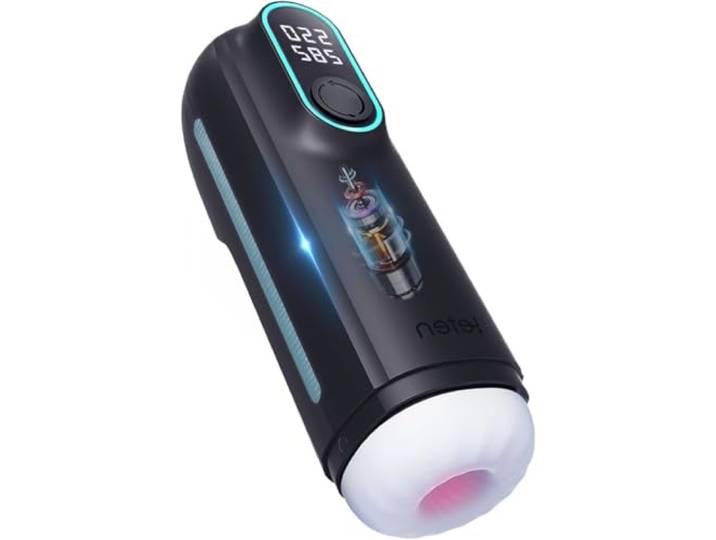 ZWBHSH Elektrischer Cup-Masturbator mit 10-Frequenz-Vibrations, Saug, Teleskop Masturbatoren Männer Taschenmuschi Sex Spielzeug Penis Stimulator Blowjob Masturbation Sex Spielzeug für Männer Solo