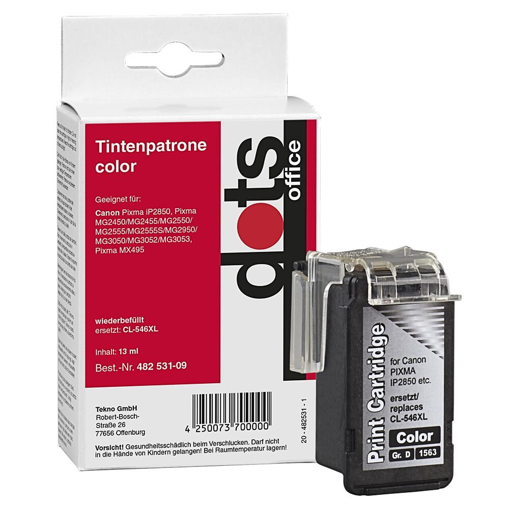 dots Druckerpatronen kompatibel zu Canon CL-546XL color 1563,4030-DOTS