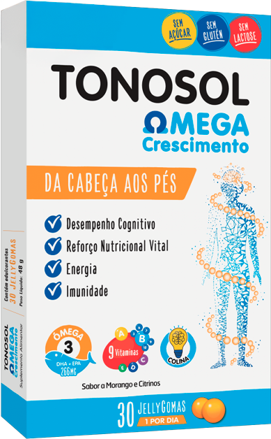 Tonosol Ómega Crescimento 30 gomas