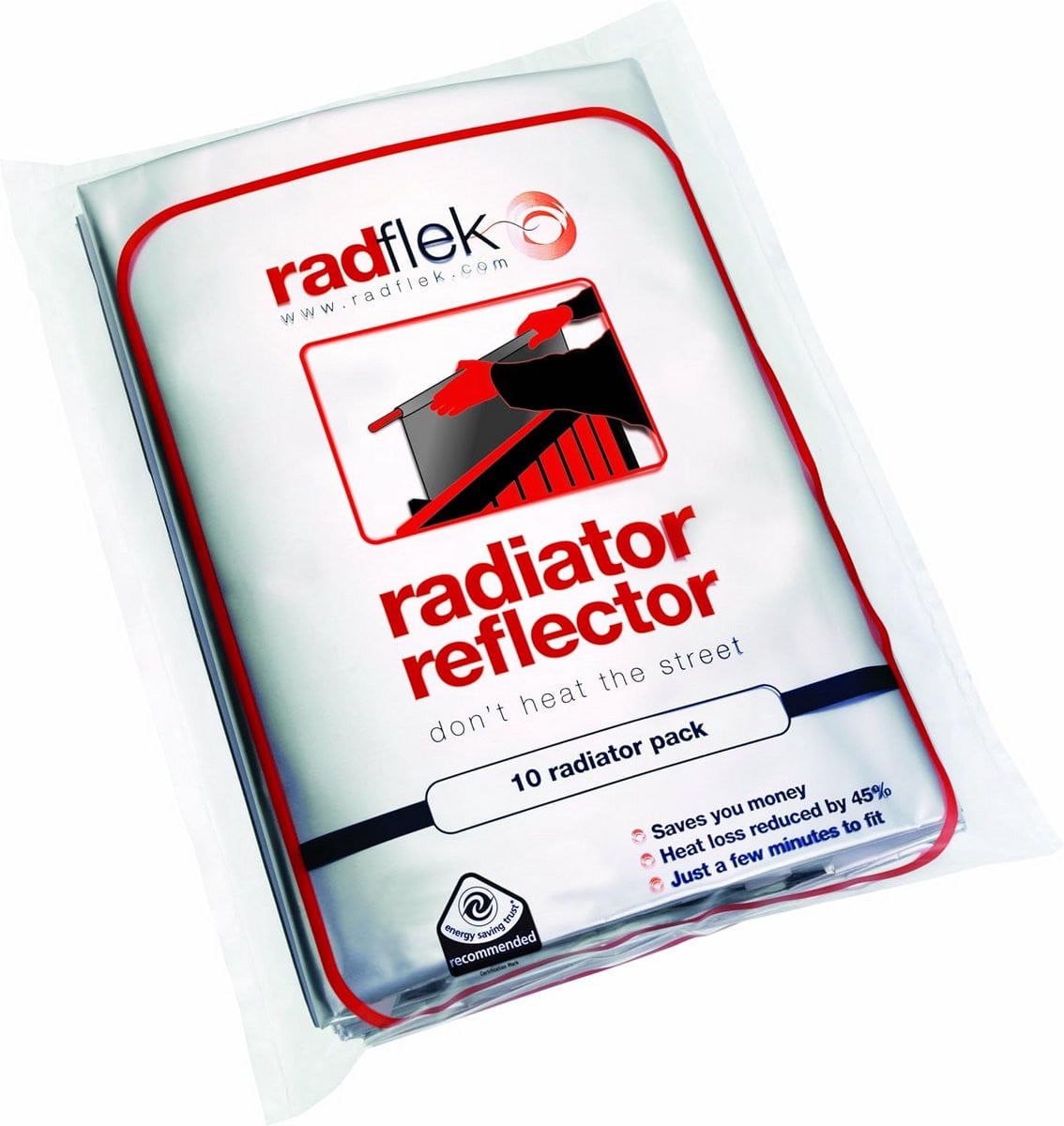 Reflectiefolie voor Radiatoren - Set van 5 folies voor 10 radiatoren