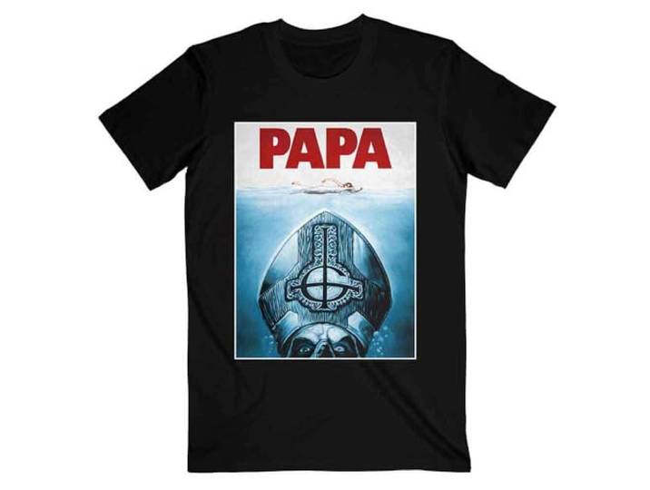 T-Shirt # S Black Unisex # Papa Jaws