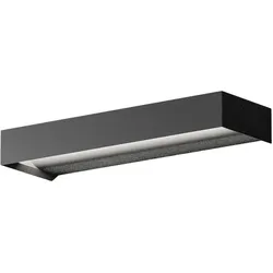 Gea Luce Gealuce GAP551 Wandleuchte – 10-W-LED-Wandleuchte, dimmbar, 550 lm, 3000 K, direktes Licht, Schutzart IP20, Aluminium, mattschwarz