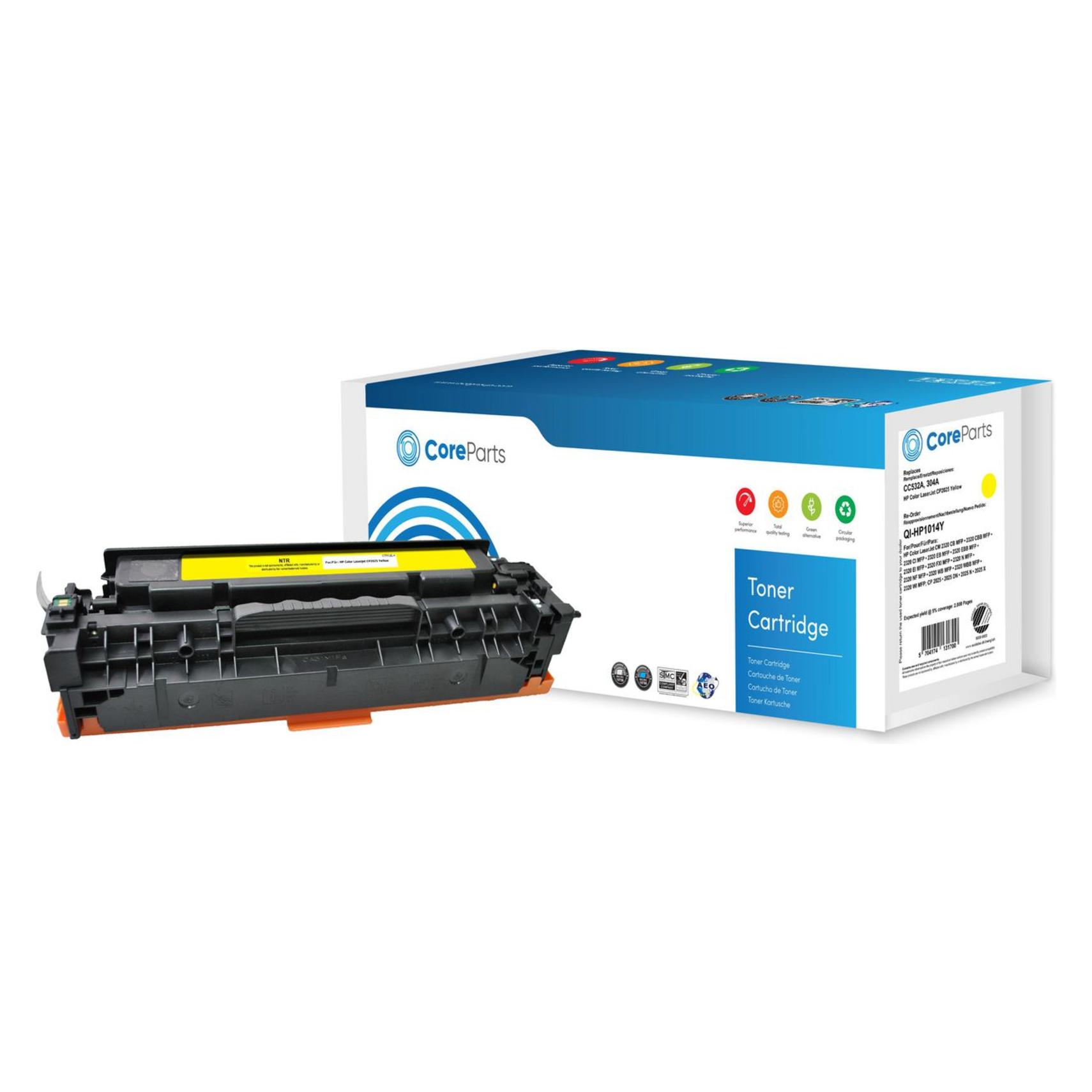 CoreParts Toner Yellow CC532A (Y) (QI-HP1014Y)