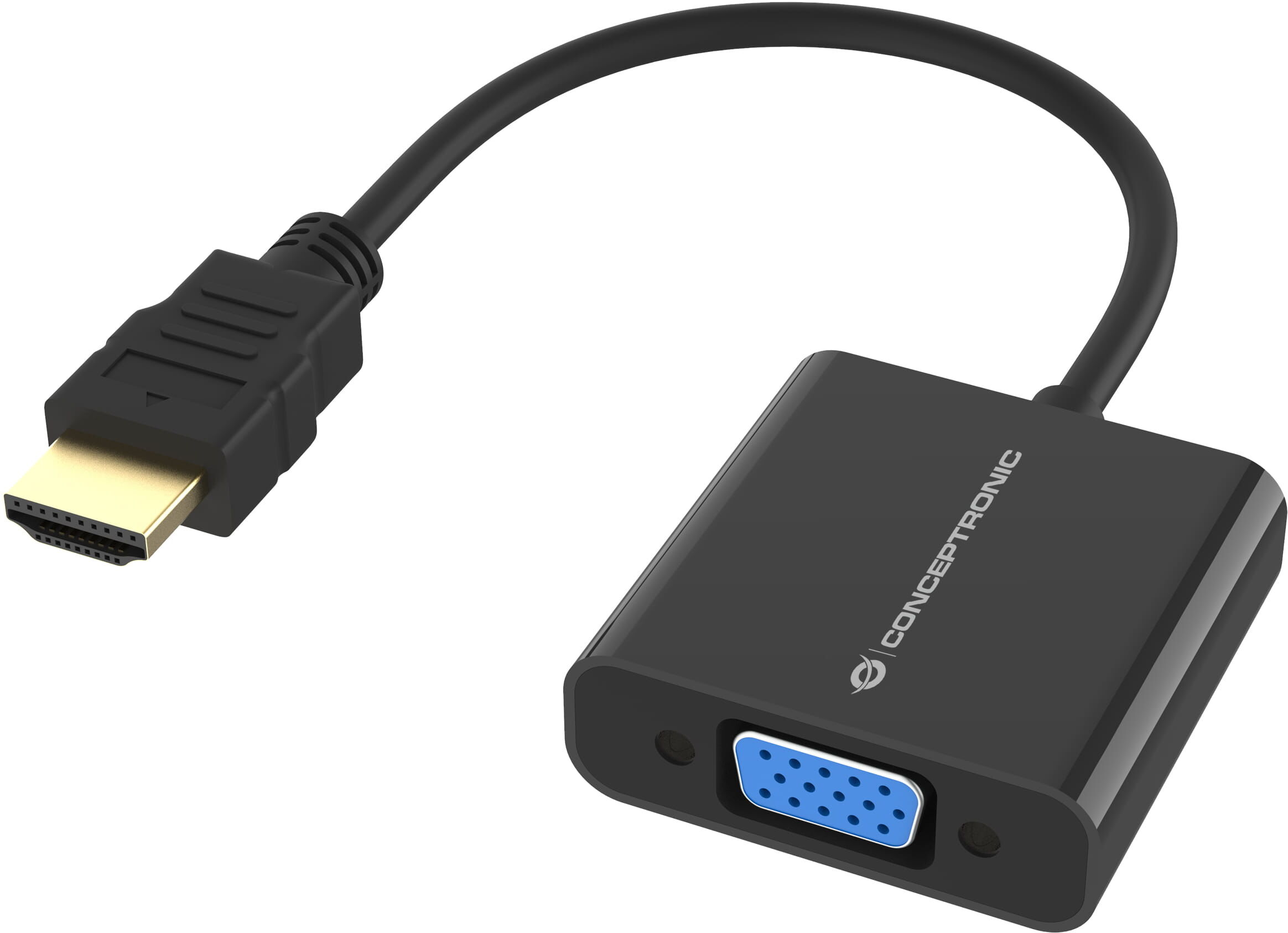 Conceptronic HDMI auf VGA Adapter, 1080p 60Hz, 25 cm, unidirekti...