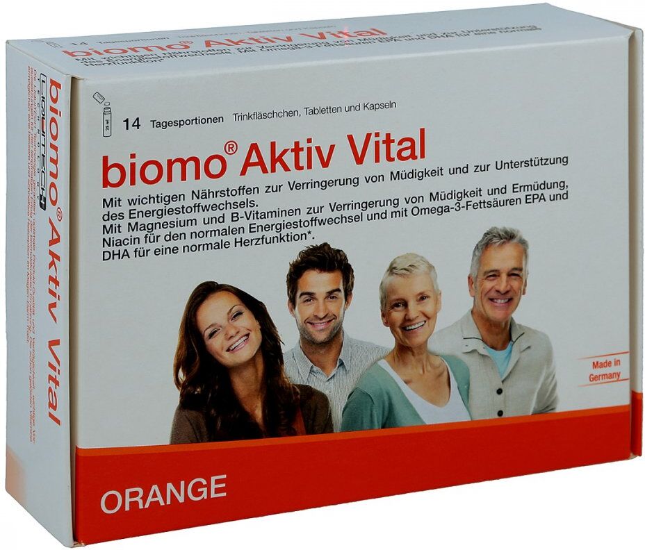 Biomo Aktiv Vital Trinkflaschen 14 Tagesportionen