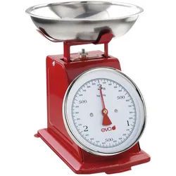 EVA Küchenwaage Retro 3 kg, Küchenwaage, Rot