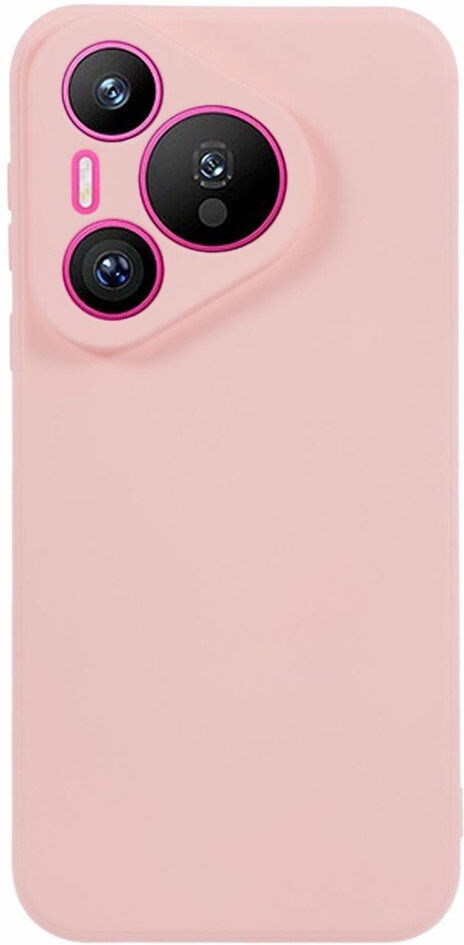 Huawei Pura 70 - EIDERWOOD Foret Fleksibelt Plast Cover - Lyserød
