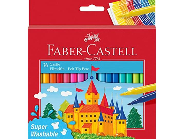 FABER-CASTELL - Viltstiften set Castle, 36 kleuren