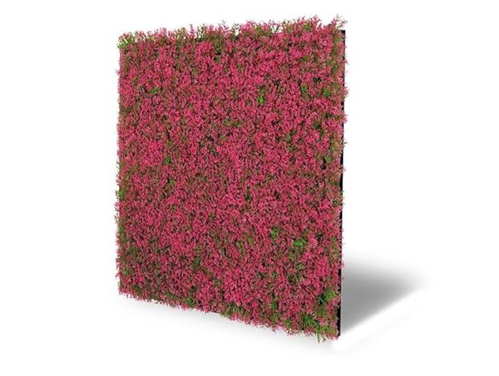 JANGAL Modular Wall Flora Paneel (52 x 52 cm), Modulares Wandpaneel, mit recyceltem PET-Filz, zum Kleben oder Schrauben, Wandverkleidung, Wand Deko, Florawand (Pink Design Grass)