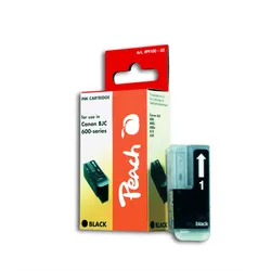 Peach Tintenpatrone schwarz kompatibel zu Canon, Xerox, Apple BJI-201BK, 0946A001