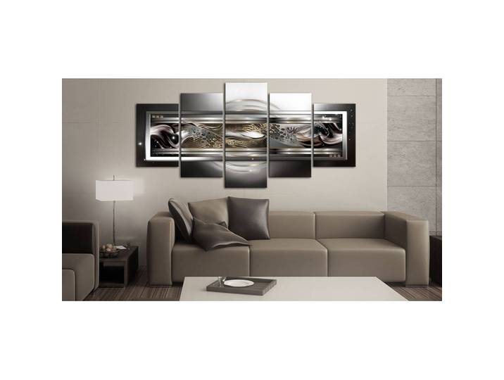 Tableau déco Dance of the planets Lin Gris 200 x 100cm