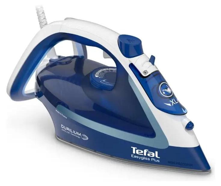 Tefal EasyGliss Plus FV5770 Stoom- en droogstrijkijzer met Durilium Airglide zool, Blauw