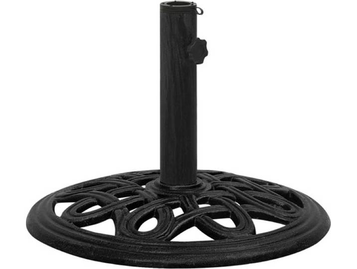vidaXL - Parasolvoet - 44x44x32 - cm - gietijzer - zwart